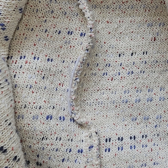 Madewell Size m V-Neck Sweater rainbow jacquard textured top - Picture 5 of 5